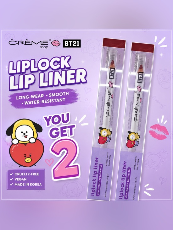 The Creme Shop Other - -2  - The Crème Shop x BT21 Liplock Lip Liner – Lil Kiss 💜✨
NWT / Sealed